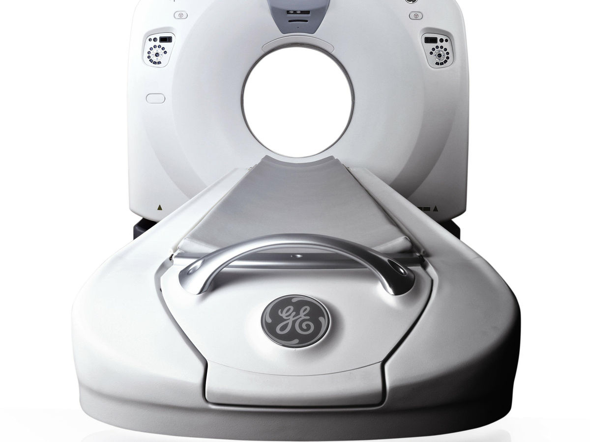GE Optima CT scanner at Tesla Imaging